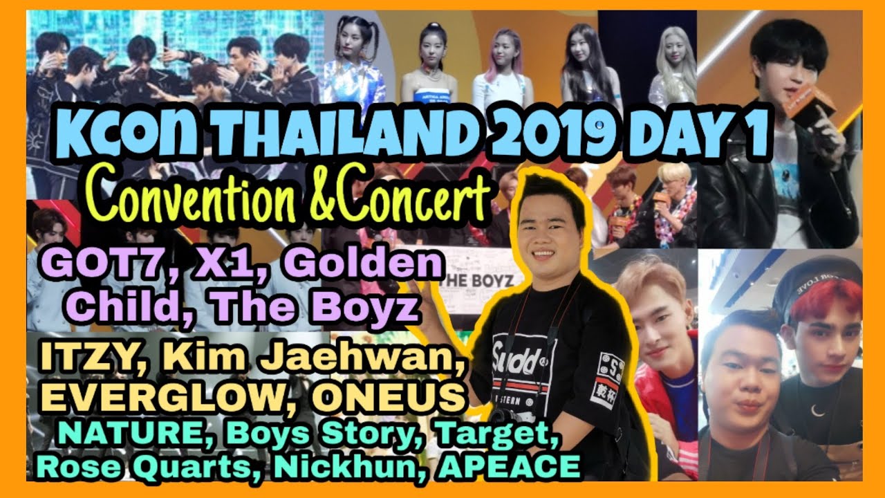 Meeting The Boyz, Golden Child, GOT7, X1, ITZY, EVERGLOW,&​ more KCON THAILAND 2019 DAY 1 VLOG
