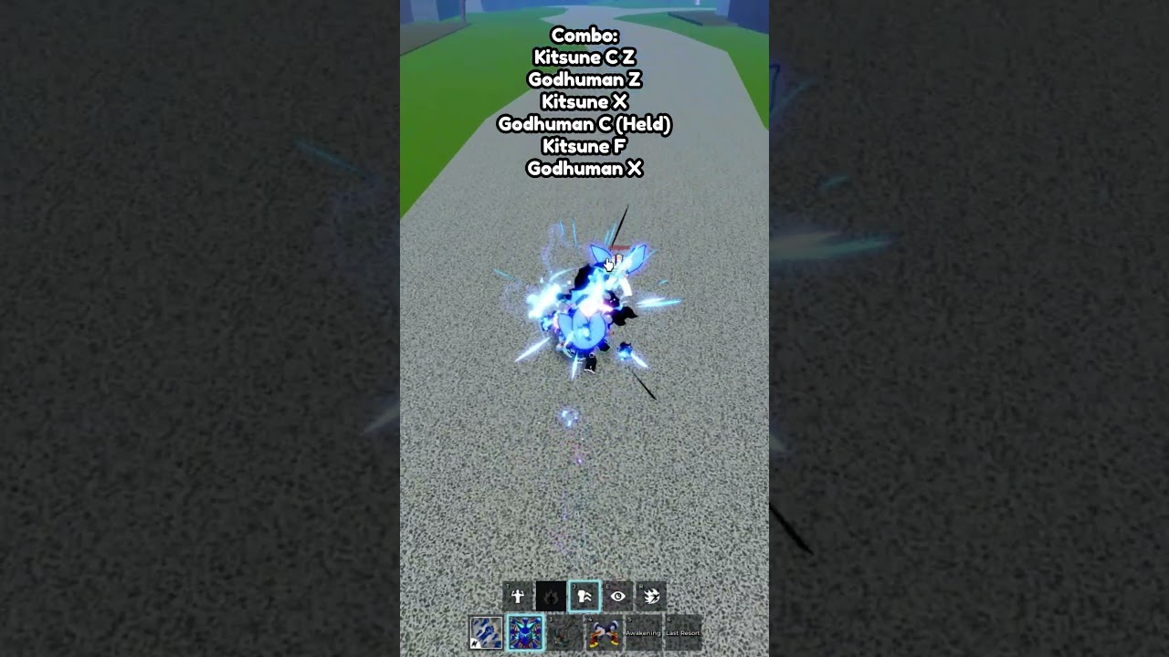 OP Fast Kitsune Combo | #kitsunefruit #bloxfruits #combos