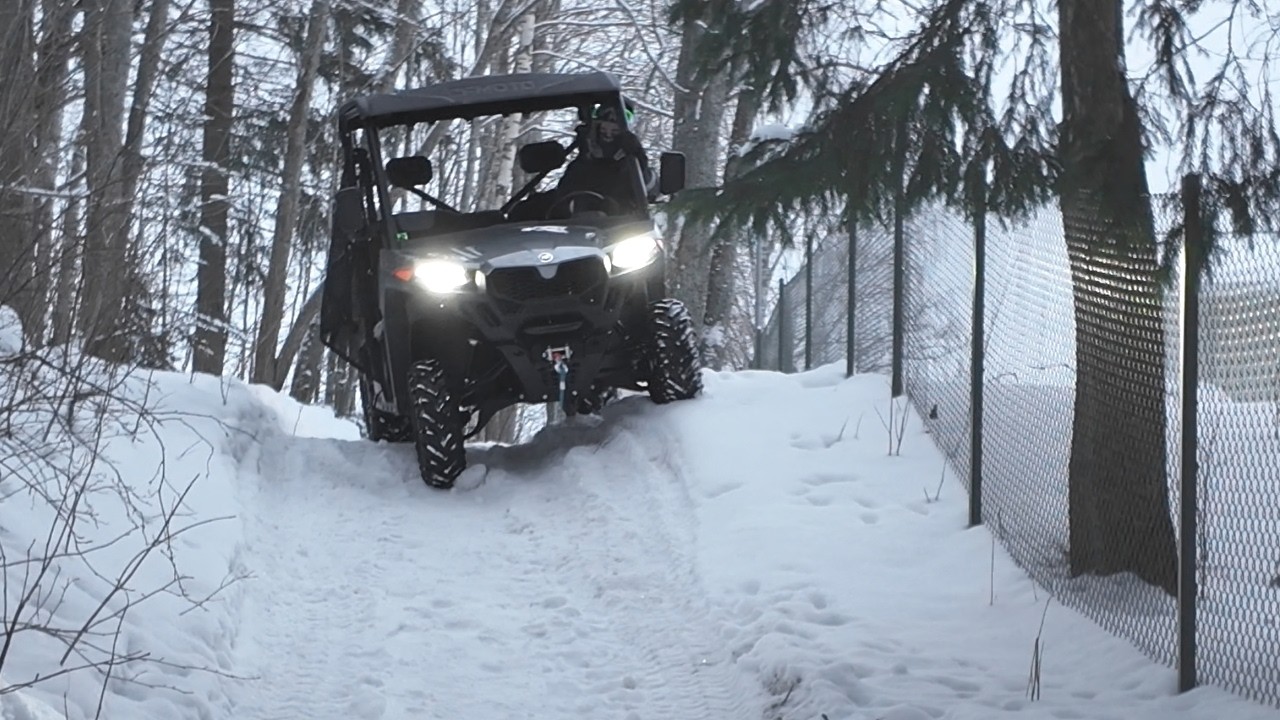 Trying Out our new Side by Side on the local Forest Trail