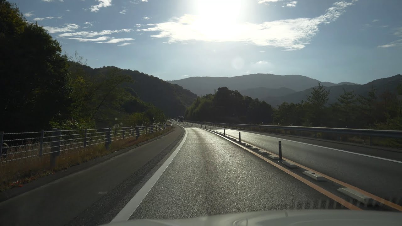 【4K/60fps】京都縦貫自動車道 下り線・京滋バイパス 上り線 大津方面