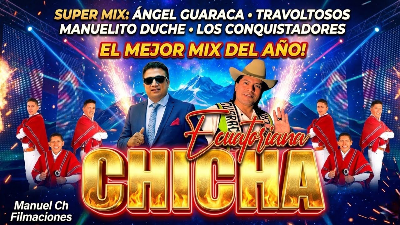 CHICHA MIX CARNAVAL ECUATORIANO 2026 ANGEL GUARACA TRAVOLTOSOS MANUELITO DUCHE LOS CONQUISTADORES 