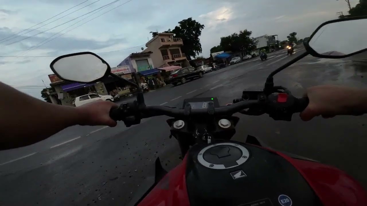 HONDA CB300F [RAW] POV | Pure Engine Sound  | 1080P 60fps | Recorded in DJI Action 2 | Monsoon Ride