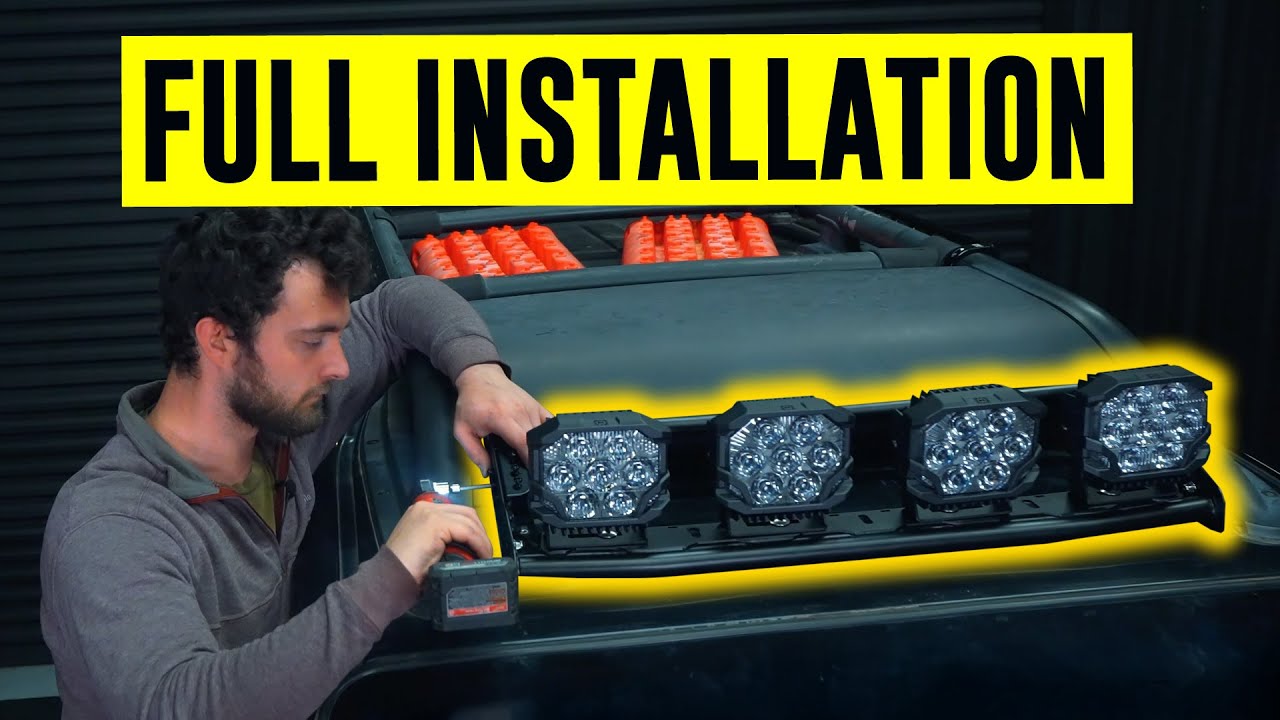 Z1 Off-Road Nissan Xterra Roof Light Mount - Install