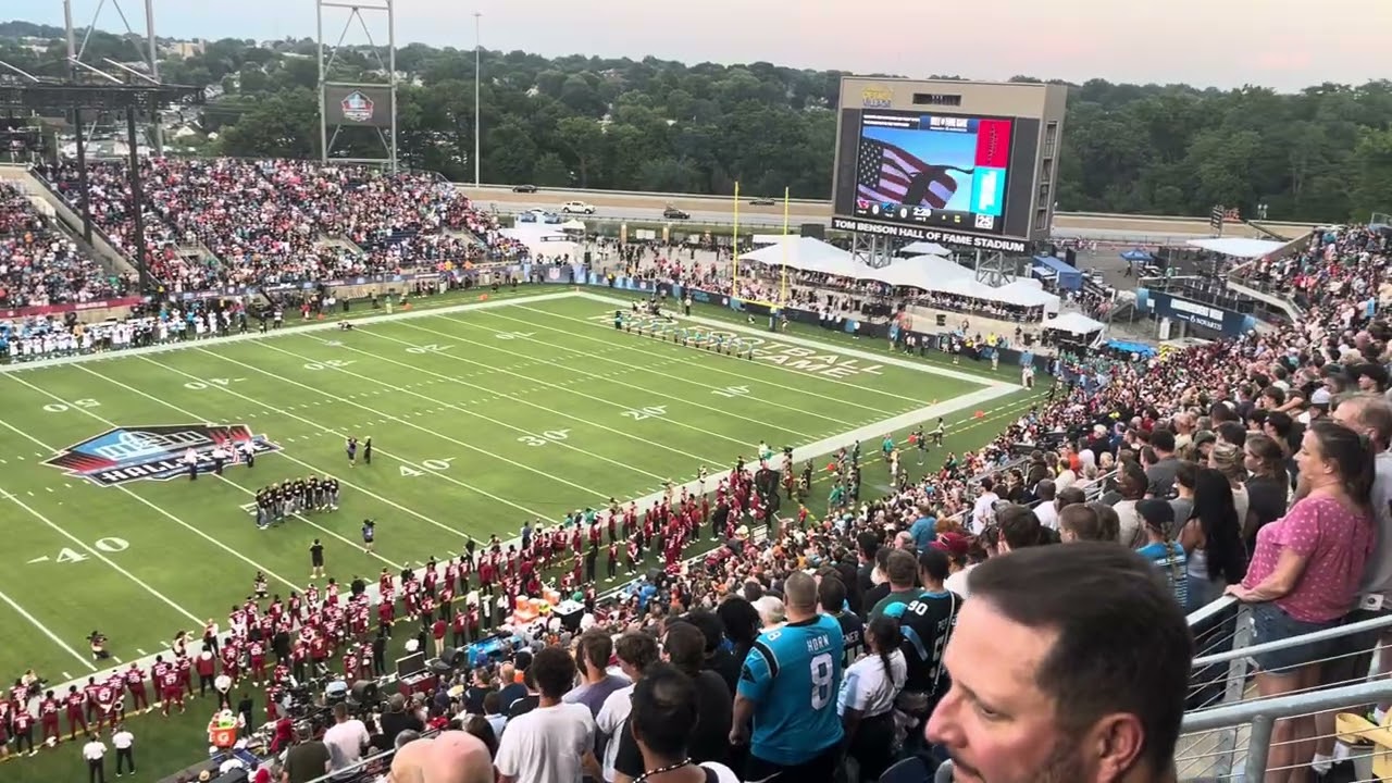 2026 NFL Hall of Fame Game National Anthem + Flyover | Panthers v Cardinals 