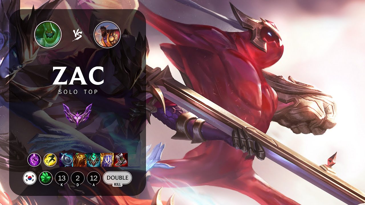 Zac Top vs K'Sante - KR Master Patch 13.13