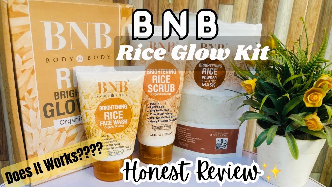 Body & Body Rice Glow kit Review || BNB Rice Scrub & Face wash 💫🌾