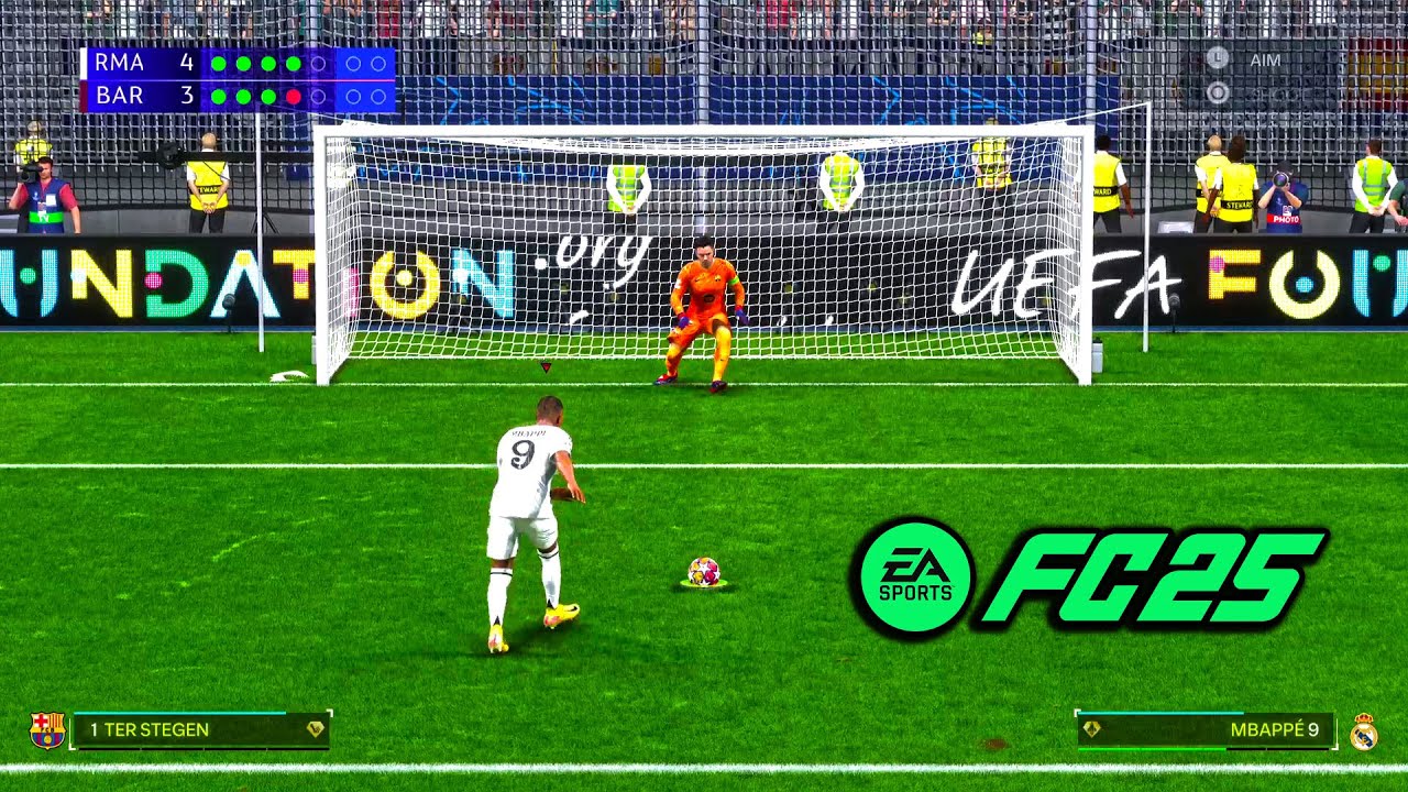 EA Sports FC 25 Penalty Shoot-out | Real Madrid vs Barcelona UCL