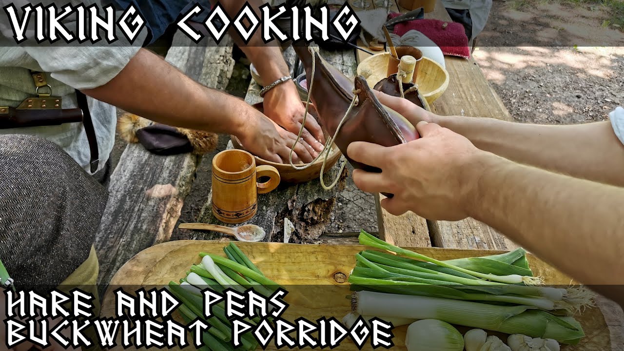 Porridge with Hare | Peas Side Dish | Viking Food and Cooking