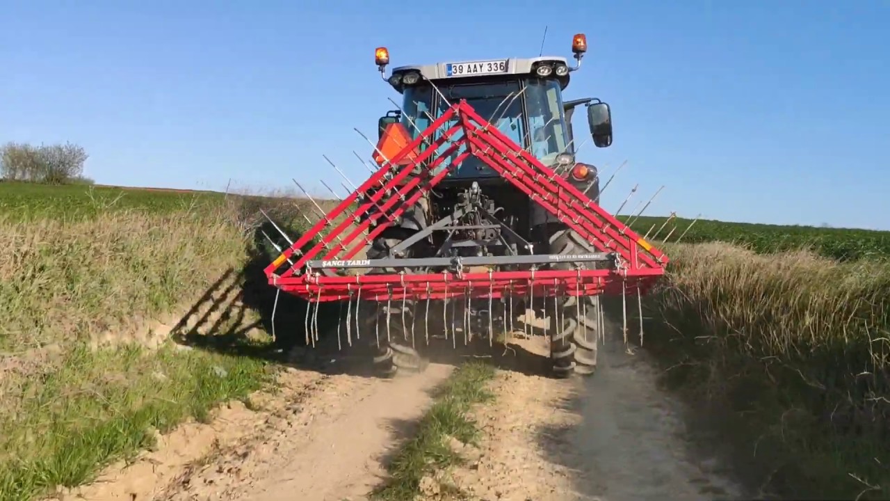 #MasseyFerguson5713 BLACK 6 Metre Tel Tırmık Çekimi