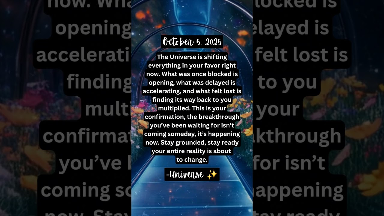 Your breakthrough is here 🌌 The Universe is shifting life in your favor. 