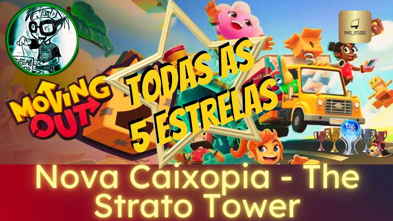 Moving Out 2 | Todas as 5 Estrelas | Nova Caixopia - The Strato Tower