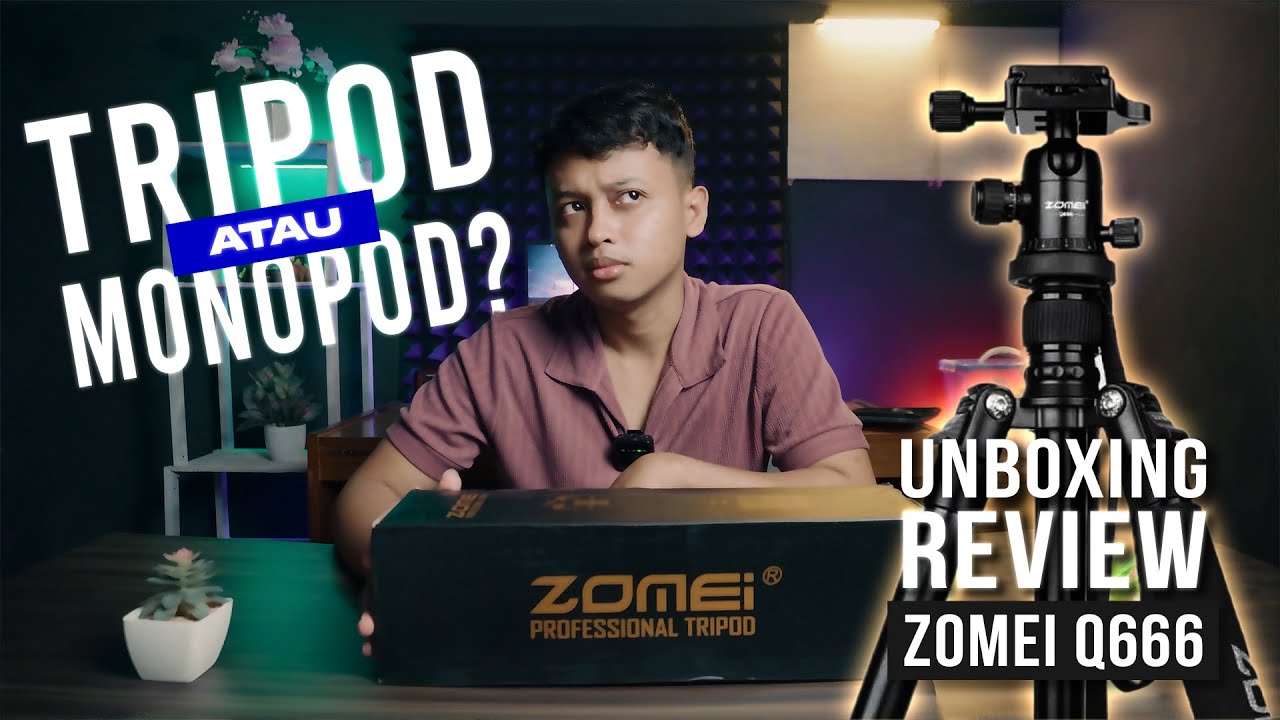 TRIPOD SERBAGUNA HARGA TERJANGKAU - REVIEW ZOMEI Q666!