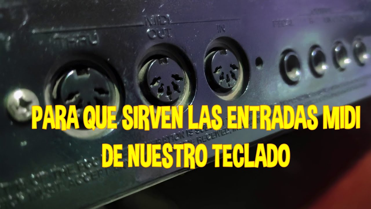Para Que es la Entrada MIDI en los TECLADOS MUSICALES