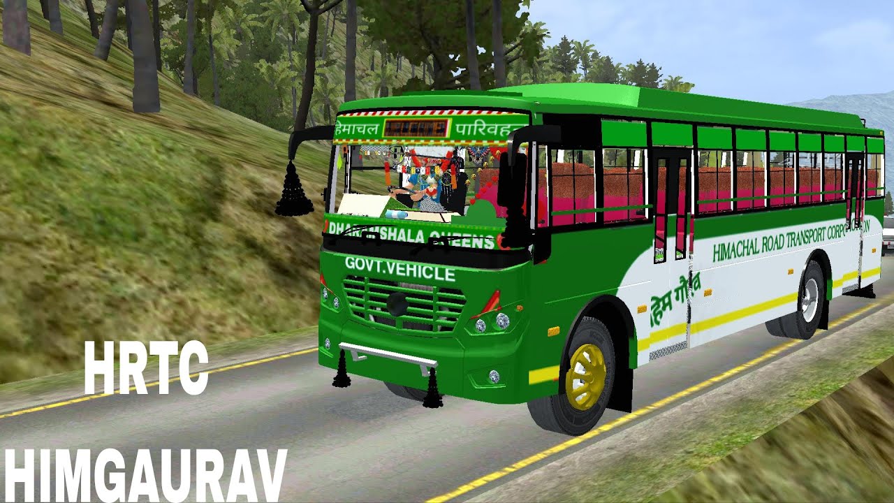 NEW HRTC BUS MOD  FOR BUS SIMULATOR INDONESIA   HIMGAURAV BUS STOP MOD AND SKIN 