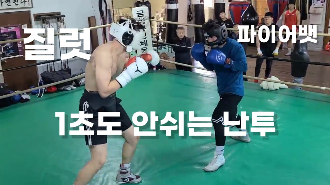 현 한국복싱 최강자들의 후진없는 스파링 곽기성vs김택민
