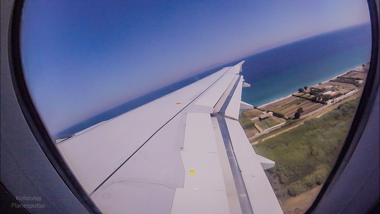 Aegean A320 | Take Off from Rhodes (LGRP) | GoPro/ Passenger View