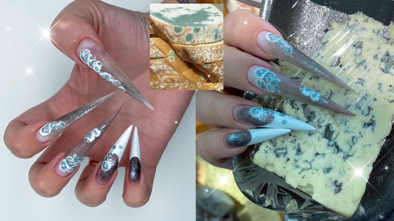 СТИЛЕТ на верхние формы НА ГОТОВНОСТЬ: дизайн ПЛЕСЕНИ, френч, ugly nails