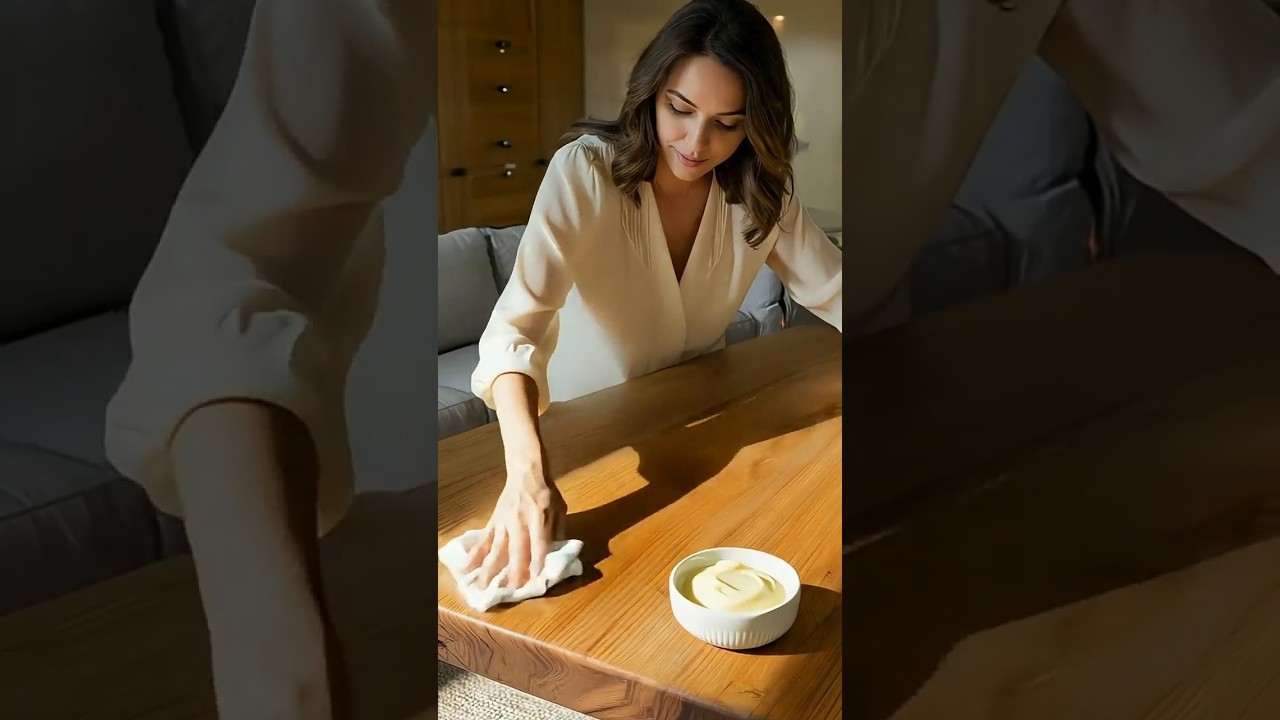 &ldquo;Ahşaptaki Su Lekelerine Son! Şok Edici &Ccedil;&ouml;z&uuml;m 😱&rdquo;#ahşapbakımı  #EvdePratik&Ccedil;&ouml;z&uuml;m