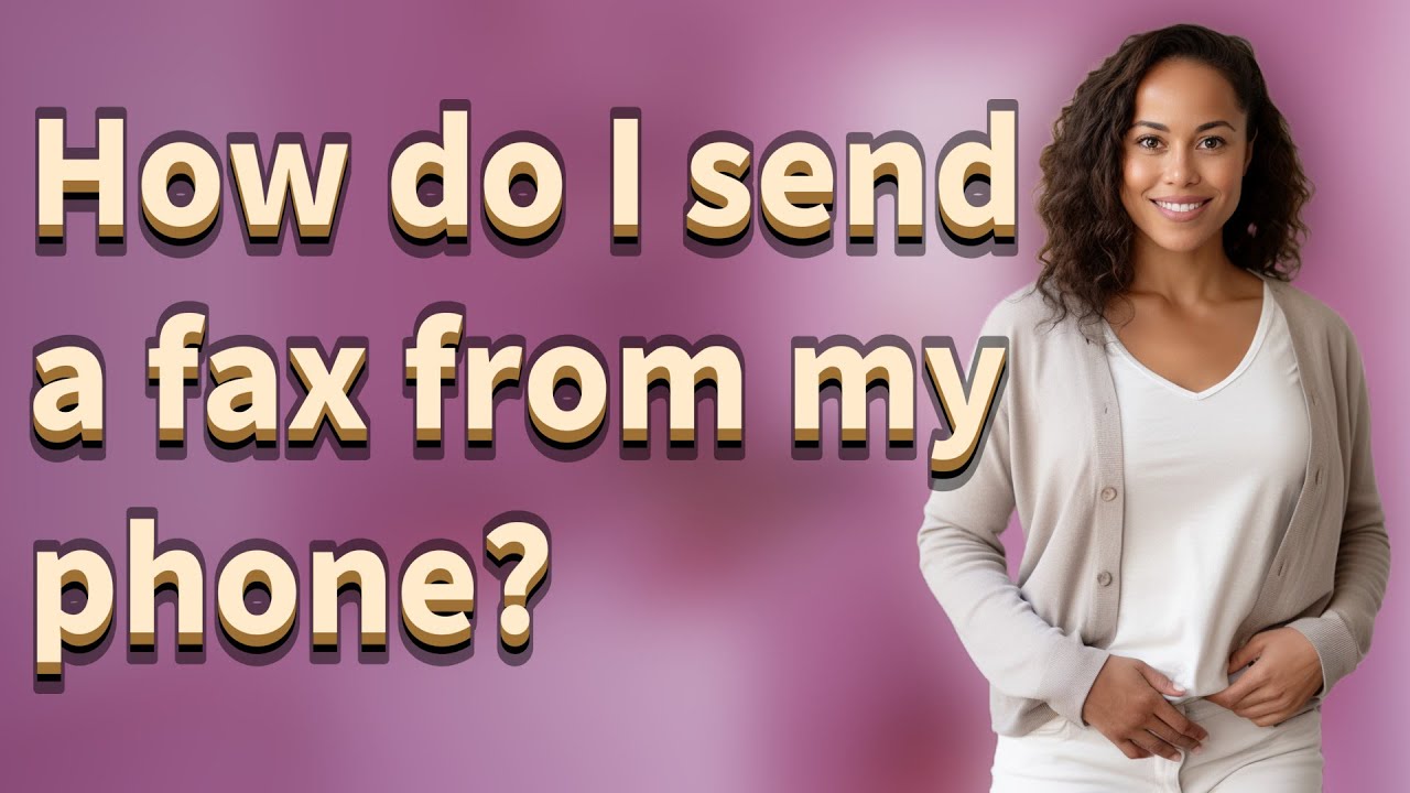 How do I send a fax from my phone?