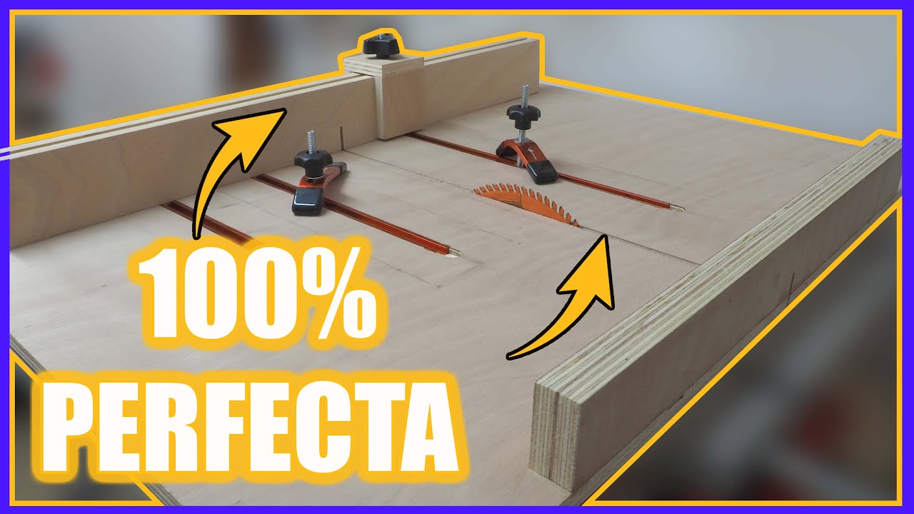 ✅ La MEJOR GUÍA de CORTE para SIERRA de MESA. TUTORIAL CARRO DESLIZANTE. [PASO A PASO]