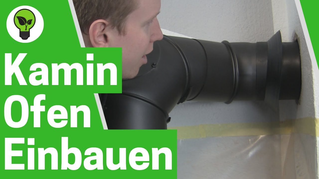 Kaminofen Einbauen ✅ TOP ANLEITUNG: Wie Ofen- und Rauchrohr nachtr&auml;glich an Holzofen Anschlie&szlig;en???