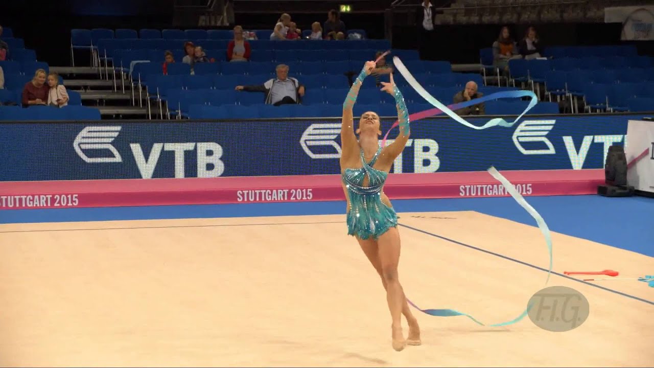 Neta RIVKIN (ISR) 2015 Rhythmic Worlds Stuttgart - Qualifications Ribbon