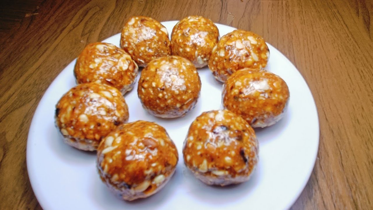 Peanut  laddu💫/festival special laddu recipe/shenga unde Uttar Karnataka special@Poonam_megharaj