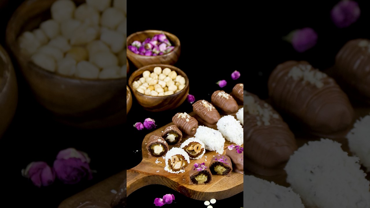 Ramadan Sweets: Chocolate-Covered Dates with Nuts | Easy Recipe