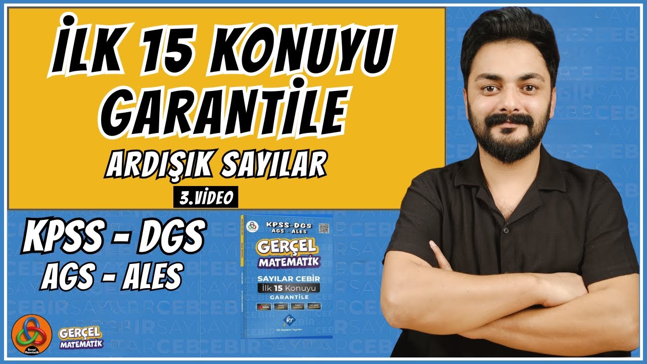 Ardışık Sayılar | 3. Video | 2026 | KPSS - DGS - AGS - ALES Matematik | Sayılar Cebir Kampı