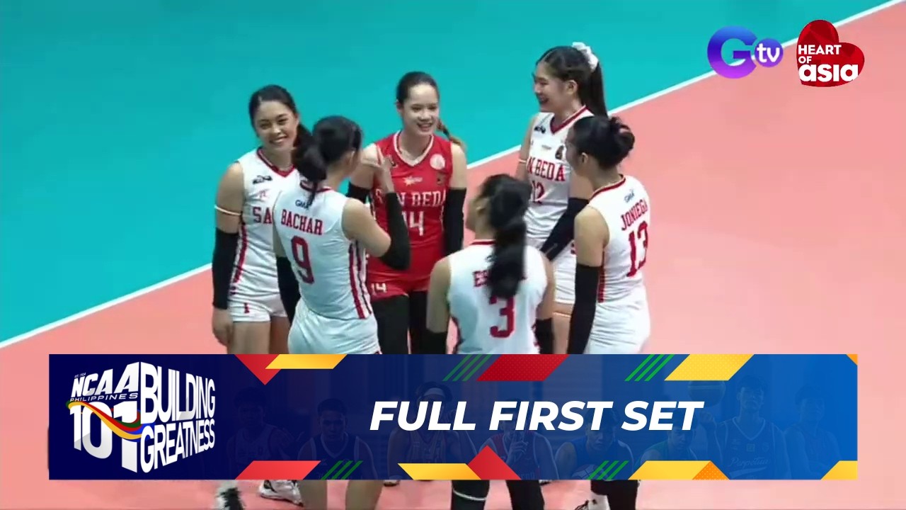 FULL FIRST SET (Quarterfinals) - San Beda Lady Red Spikers vs Mapua Lady Cardinals | NCAA Season 101