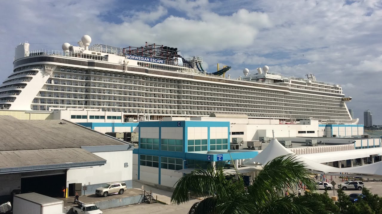 Norwegian Escape Cruise Day 1 - Departure from Miami, Florida December 19th, 2015