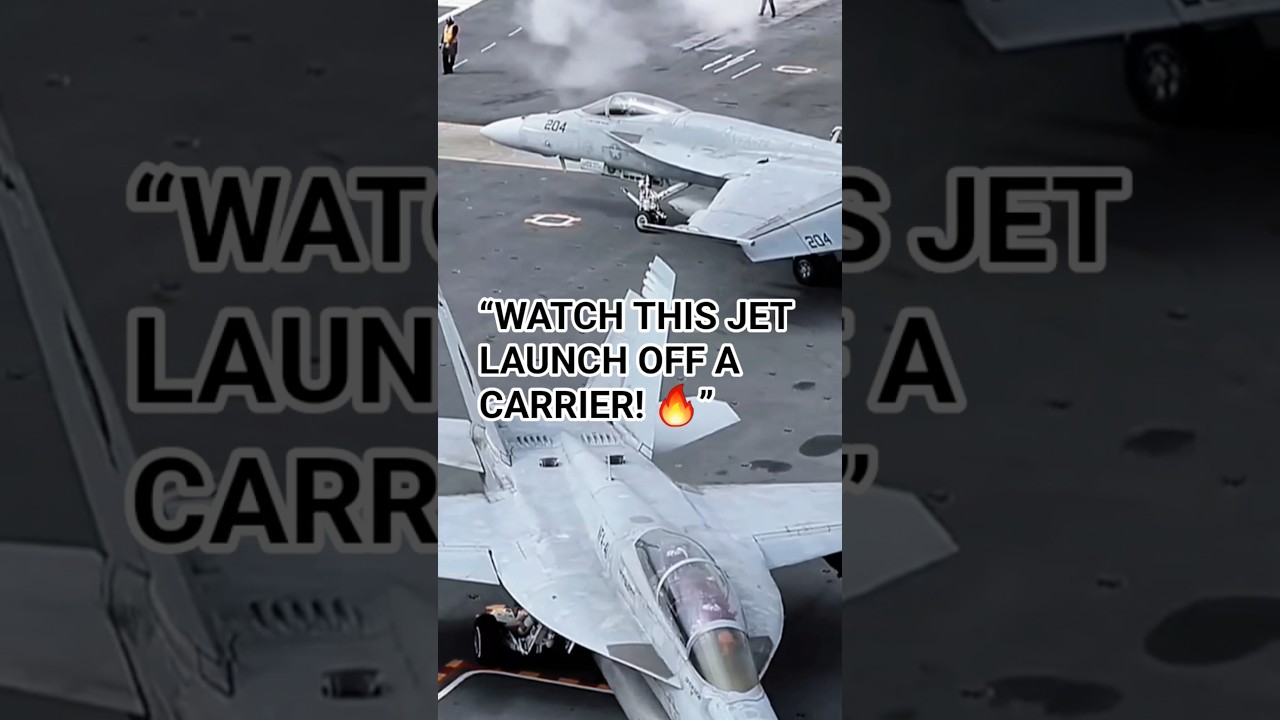 F/A-18 Super Hornet Catapult Launch – Insane Carrier Takeoff! 🔥✈️ #f18#superhornet#shorts