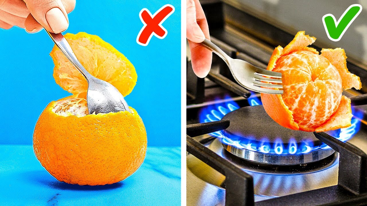 🍊🔥 Genius Fruit Peeling Hacks You Need to Try! 🤯