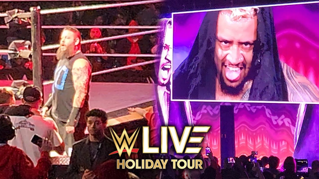 Kevin Owens and Solo Sikoa Entrances - WWE Live Holiday Tour: Las Vegas 12/29 | 4K•60fps
