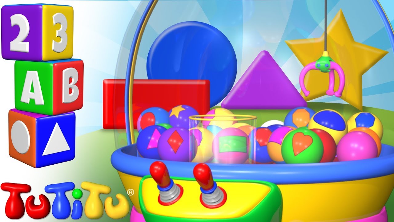 🟢🟦 TuTiTu Formas Divertidas 🤩 Máquina de guindaste 😍 Músicas e Brinquedos para Bebês 🎵