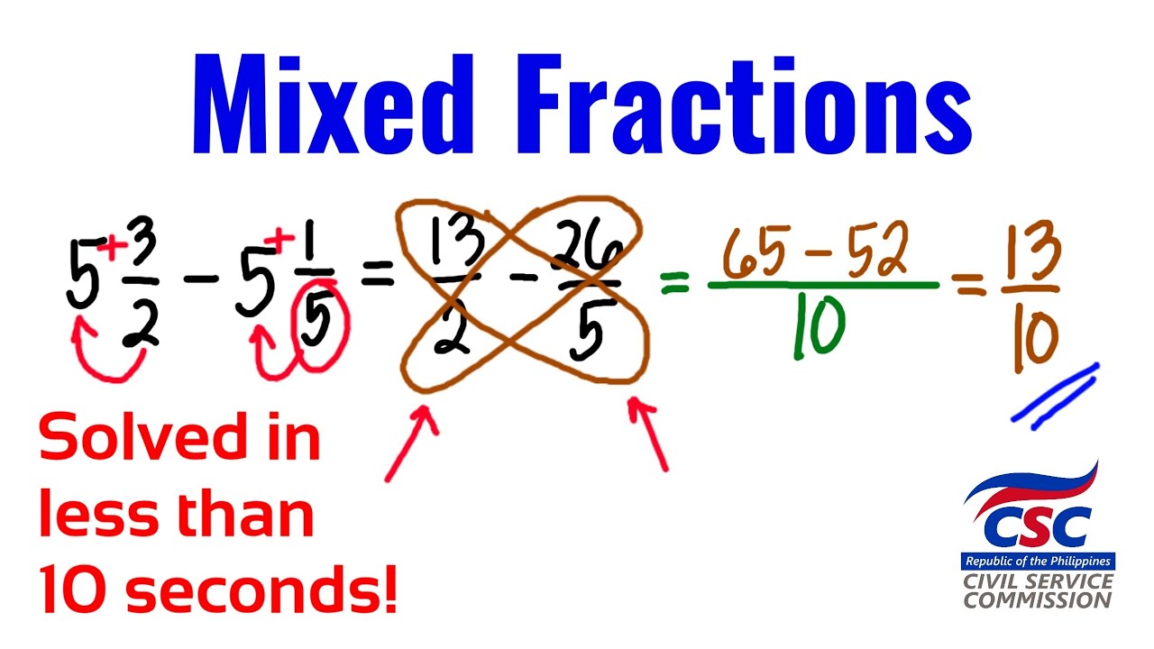 Mixed Fractions - SOLVED in less than 10 seconds!
