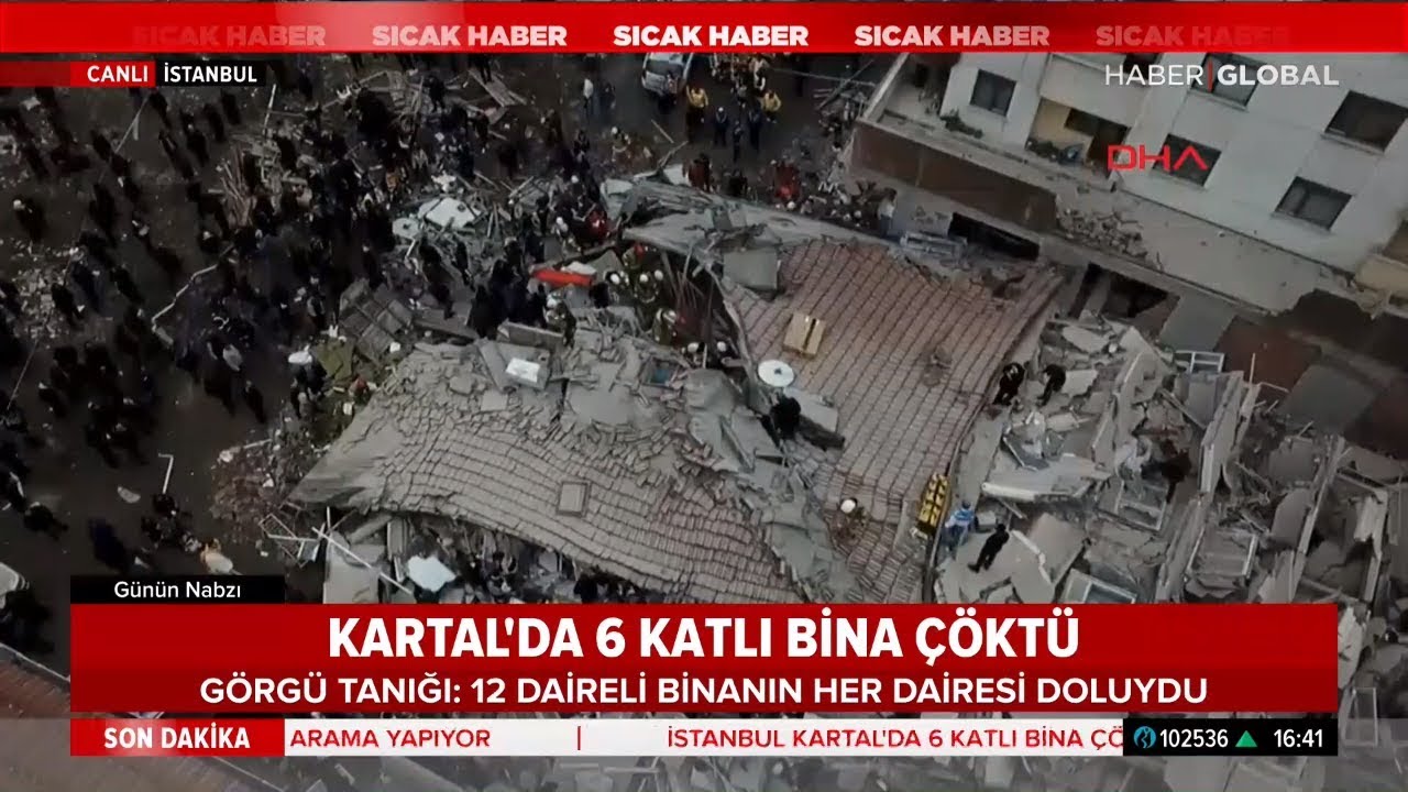 İstanbul Kartal'da 8 Katlı Bina Neden Çöktü? Haber Global Ekibi Olay Yerinden Bildirdi!