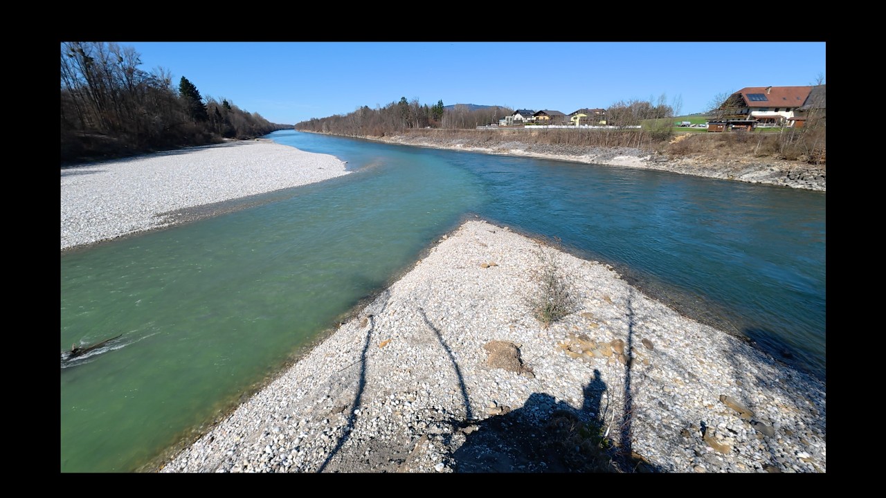 POV: Where Two Rivers Meet - Green Saalach & Blue Salzach - Germany & Austria Border (4K 🛴🇦🇹🇩🇪🌊)