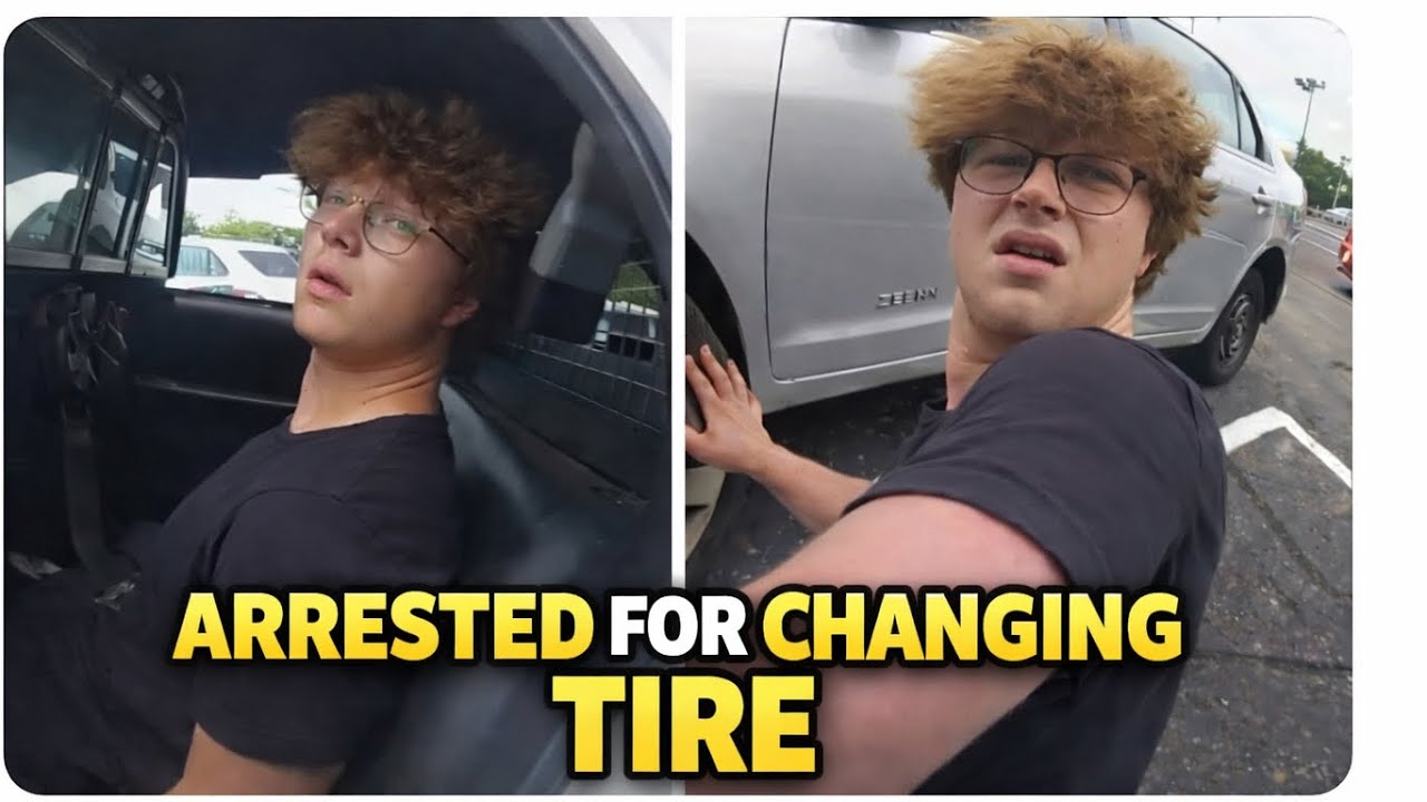 20 year old arrested for changing his tire ? #bodycam 