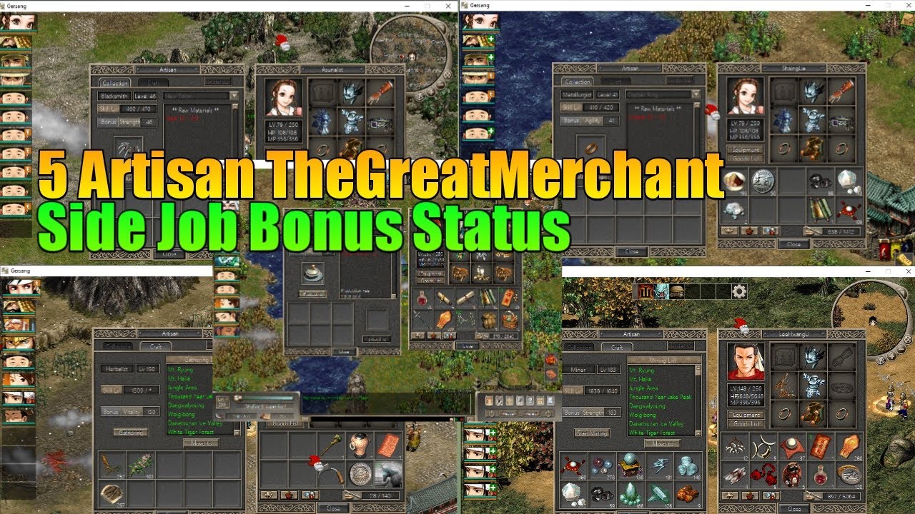 5 Artisan Side Job Bonus Stat - Xian The Great Merchant