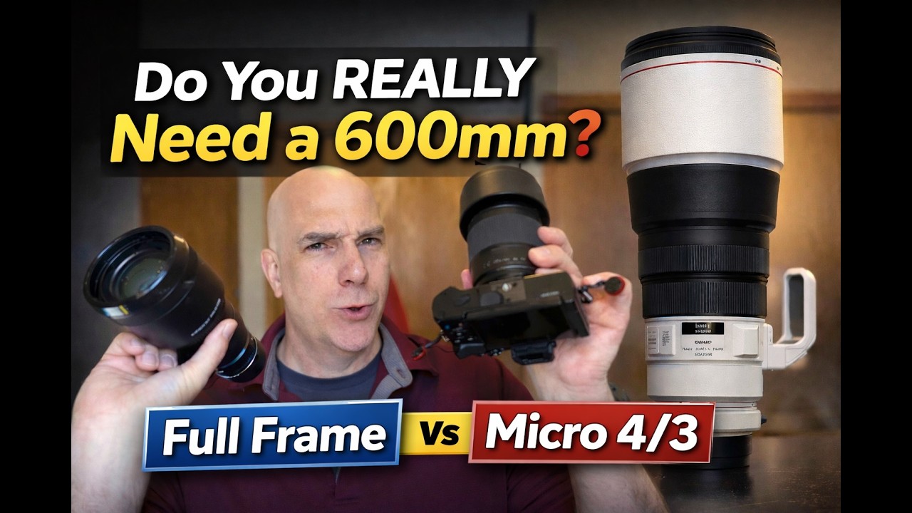 Полнокадровый объектив 600 мм против Micro 43? Olympus против Nikon, Canon, Sony.