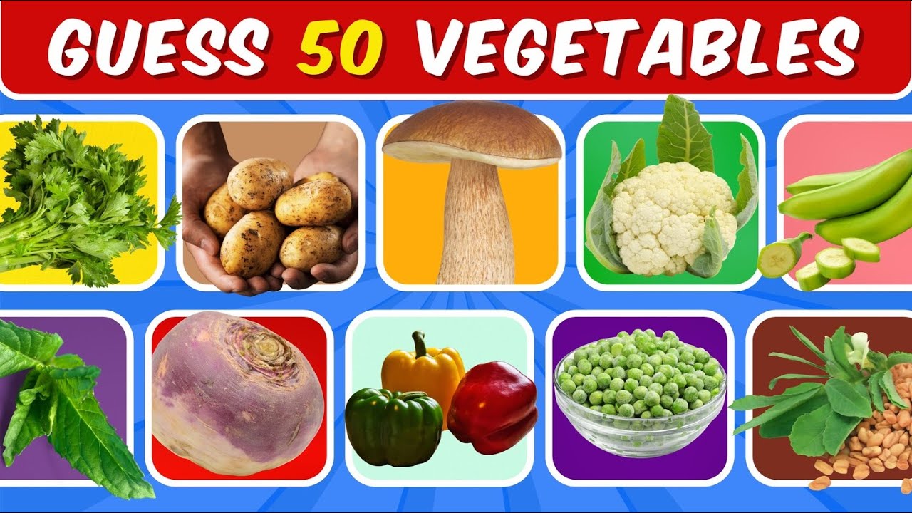 Guess the Vegetable in 3 Seconds | 50 Vegetables | Vegetables Quiz 2025 🫛🥕