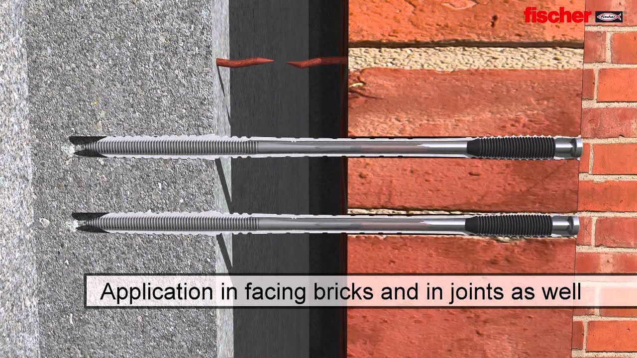 fischer VBS-M: quick facade repair for two-leaf cavity walls
