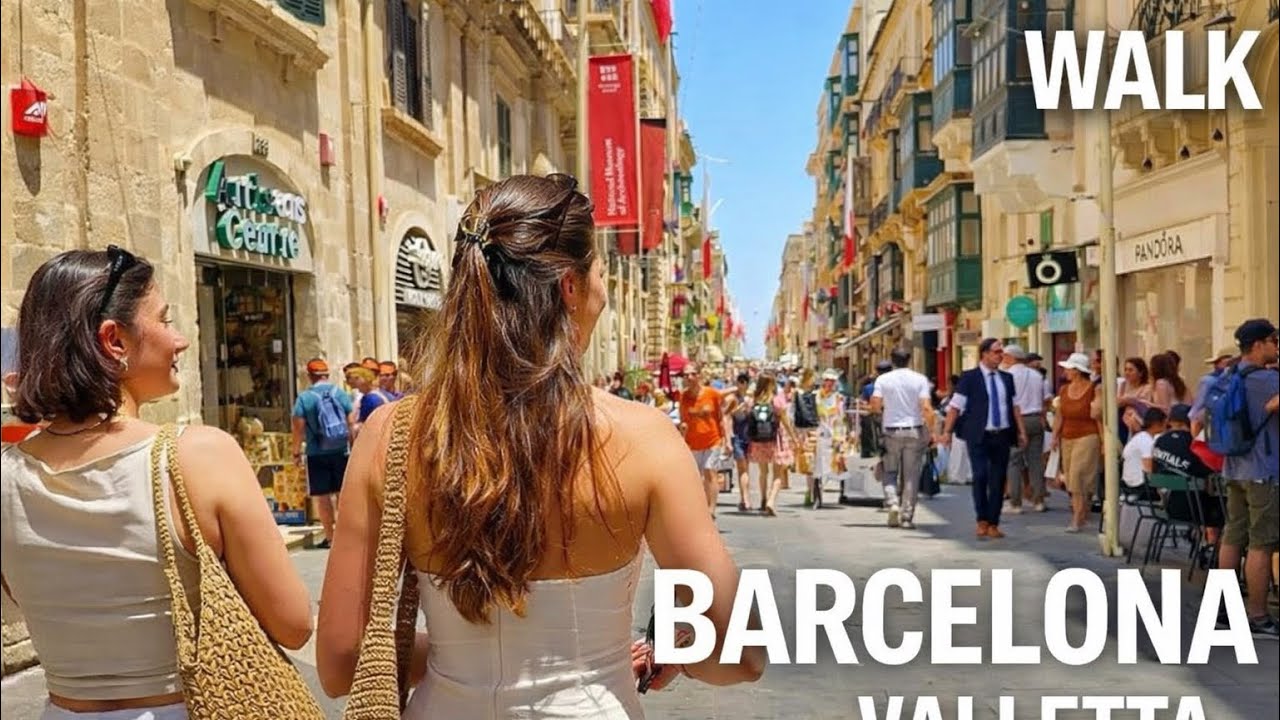 Barcelona Walking Tour | Beautiful Streets & Daily Life