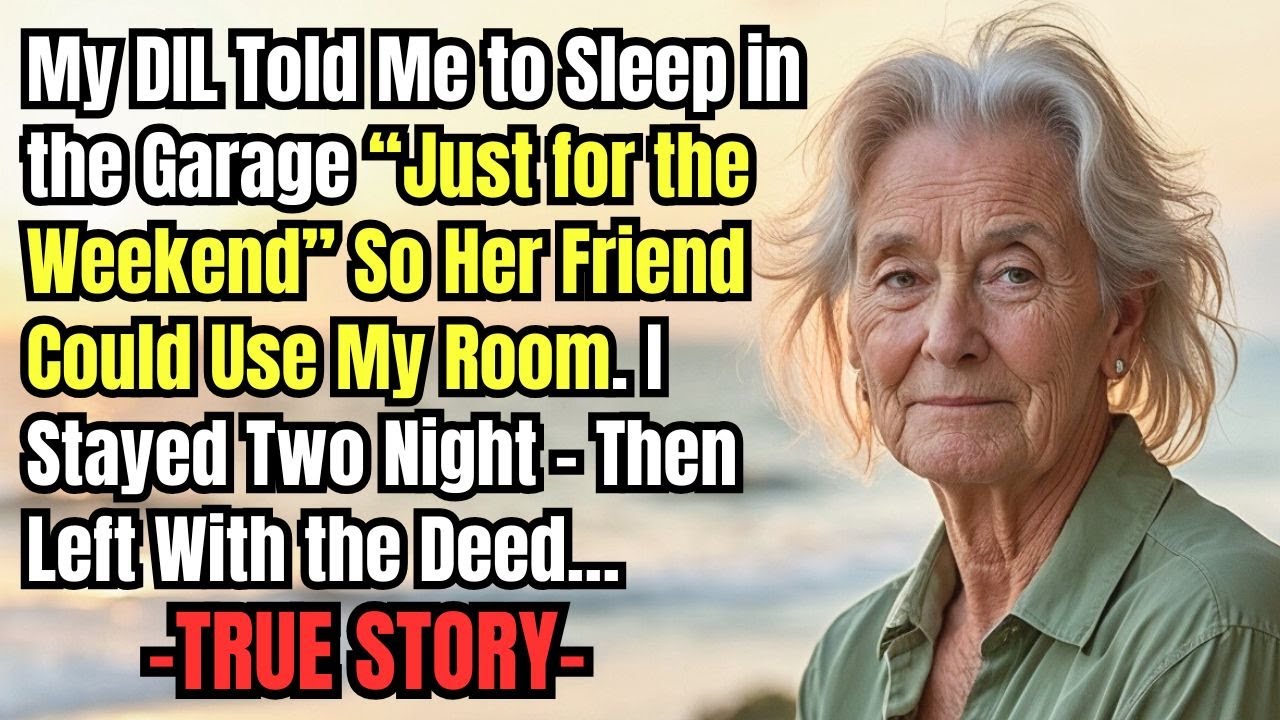 HER TRUE STORY FROM FLORIDA 👵💔 My DIL Told Me to Sleep in the Garage “Just for the Weekend” So Her…