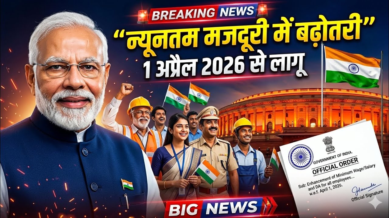 Minimum Wage Hike 2026 | जानिए कितना बढ़ा आपका वेतन