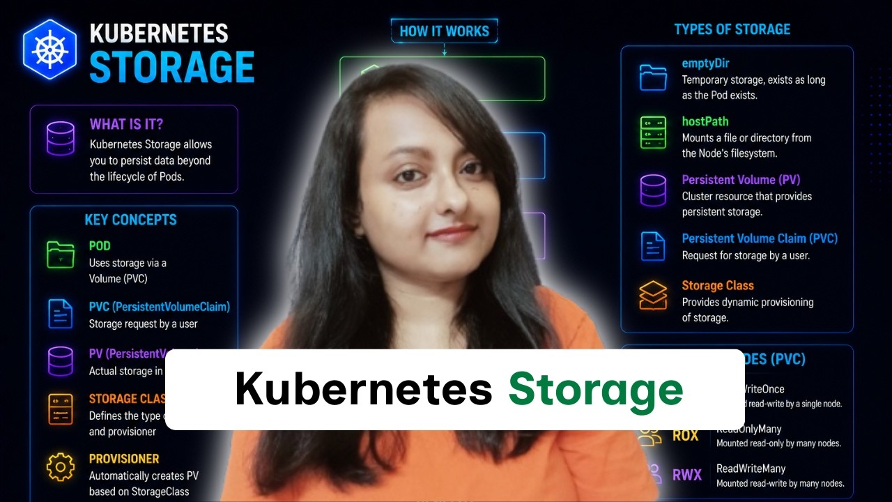Kubernetes Storage Explained in 30 Minutes | PV, PVC, Static vs Dynamic Provisioning | Chapter 9