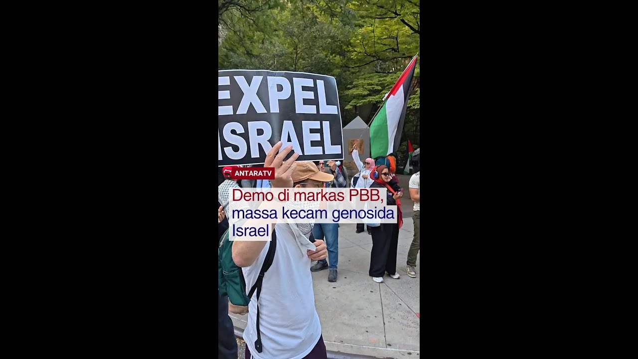 Demo di markas PBB, massa kecam genosida Israel