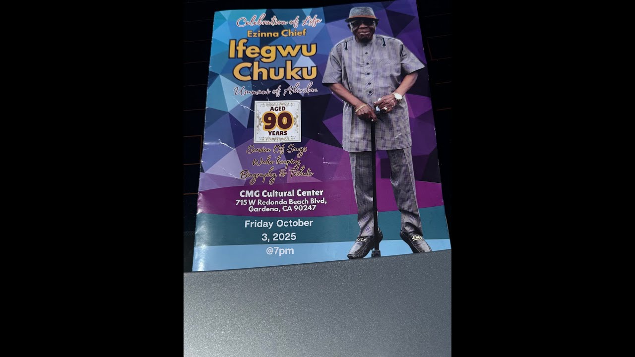 Ezinna Chief Ifegwu Chuku Service Of Songs