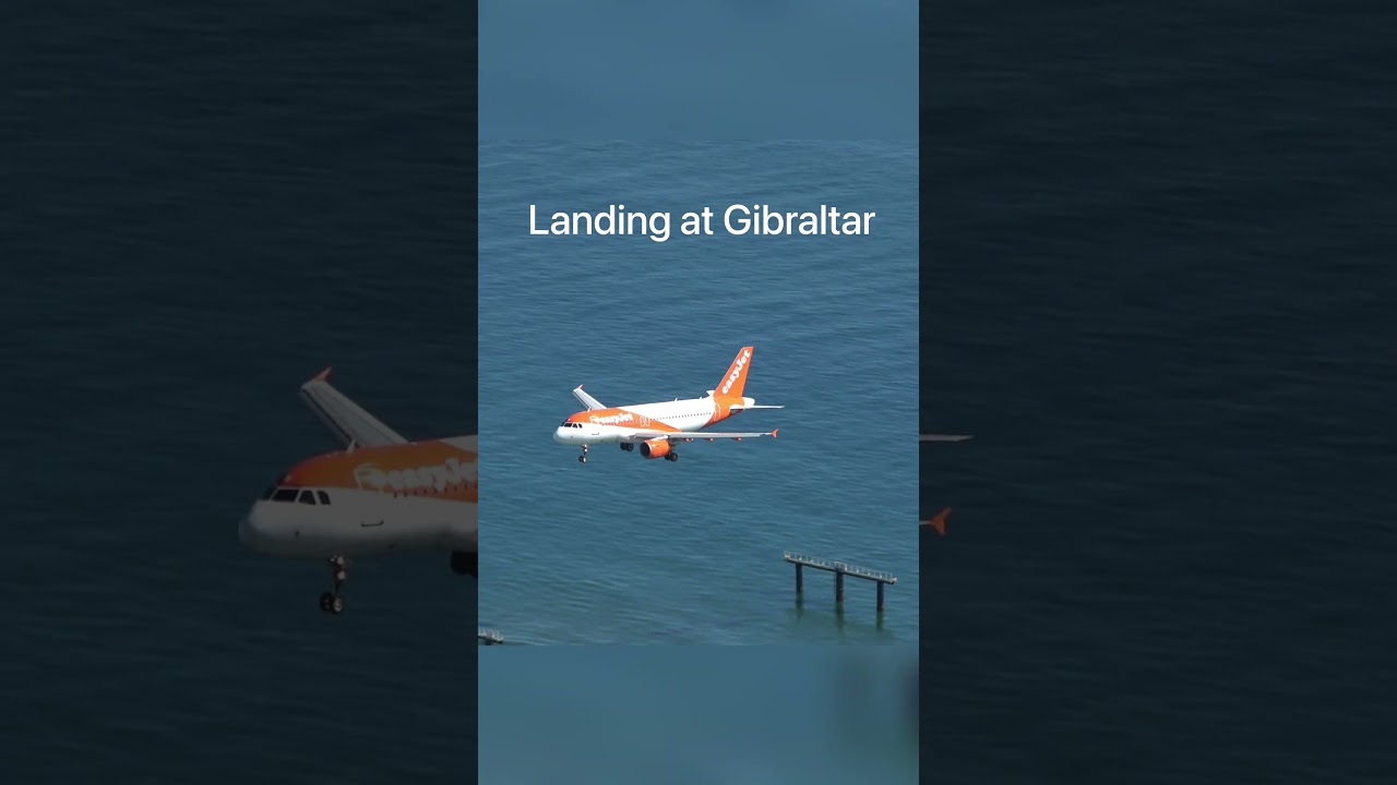G-EZDI at Gibraltar Airport Landing